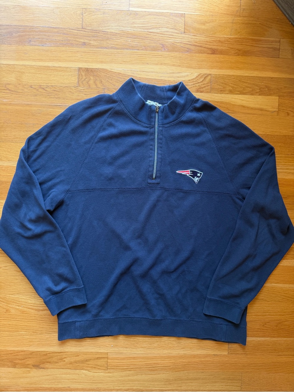 Tommy Bahama Reversible New England Patriots 1/4 Zip Pullover - Size XL